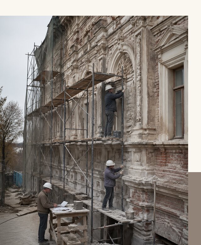 Реставрация объектов культурного наследия под ключ в Добрянке
